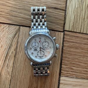 Michele CSX Chronograph Watch 100% Authentic